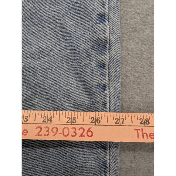 VINTAGE Levi's 522 Jeans Womens 24 Short Light Wash Tapered High Rise USA 90s - Picture 5 of 15
